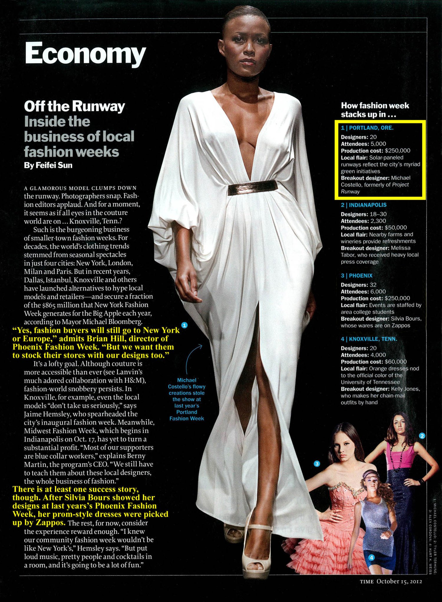 TIME Magazine's BEST Indie Fashion Week in the USA. Oct 2012.