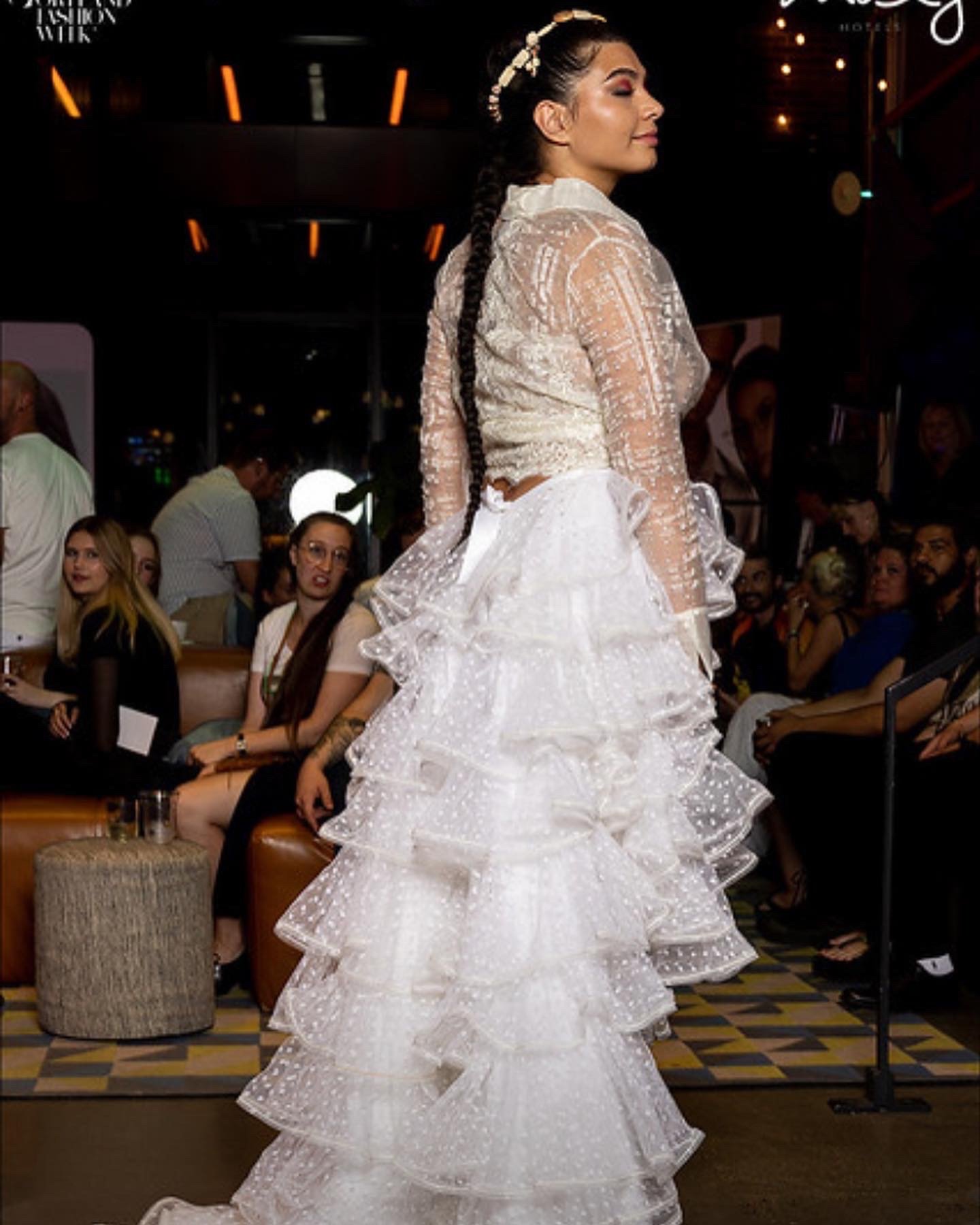 Portland Fashion Week 2022. Designer: Walace. Model: Salamasina Liufau. Venue: Moxy Hotel.