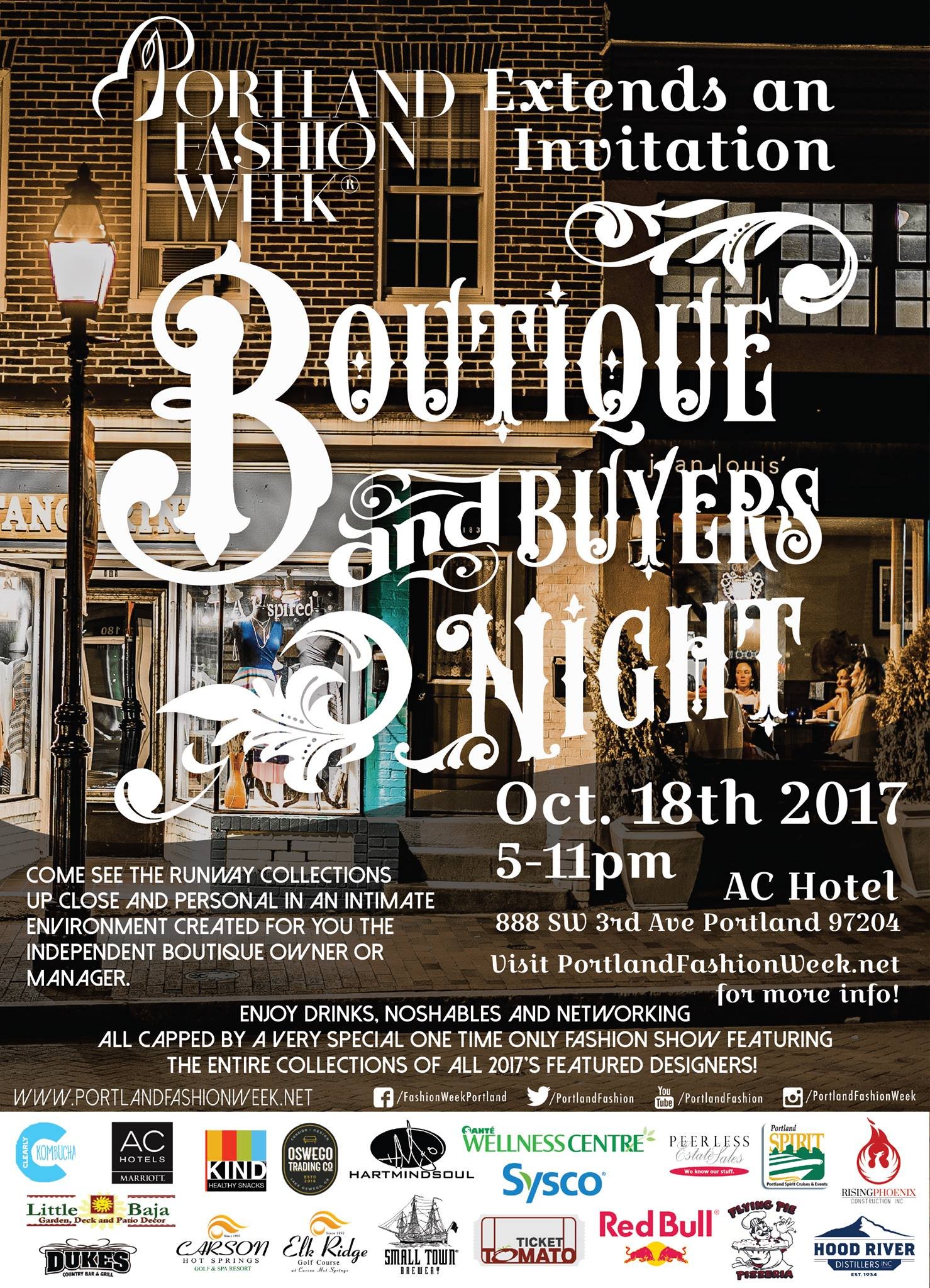 We adore our Portland Fashion Community and always invite local boutiques to attend.